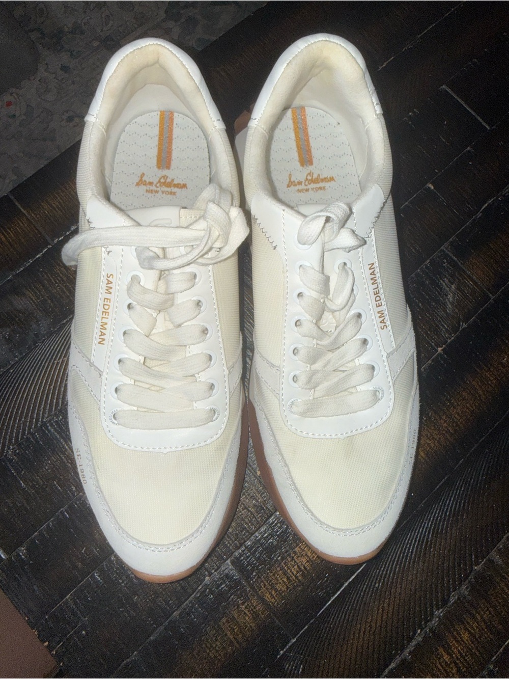 Sam Edelman Layla Sneakers Women's Size 11 White - Picture 8 of 14